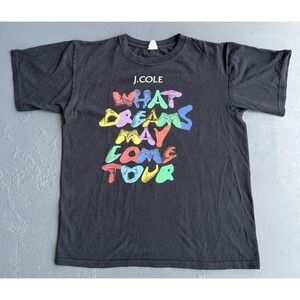 J Cole 2014 What‎ Dreams May Come Tour T Shirt Black Size M DREAMVILLE